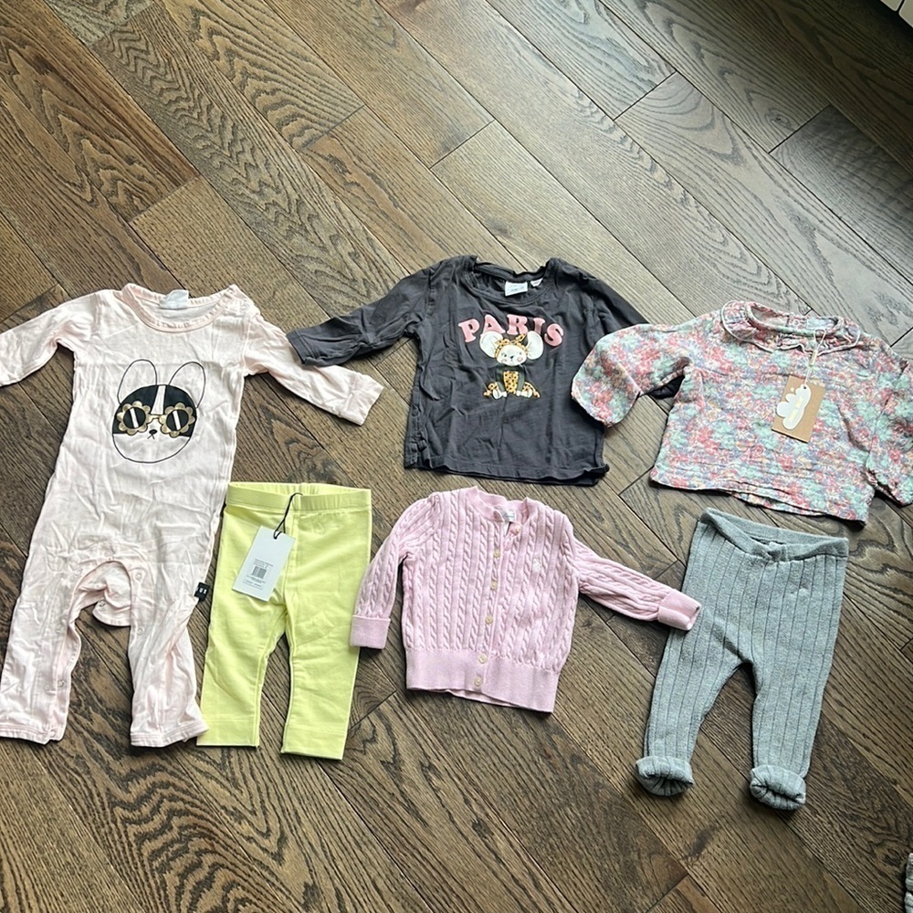 Huxbaby & Ralph Lauren Baby Girl Bundle - 6-12M - NWT Zara, Angel Dear
